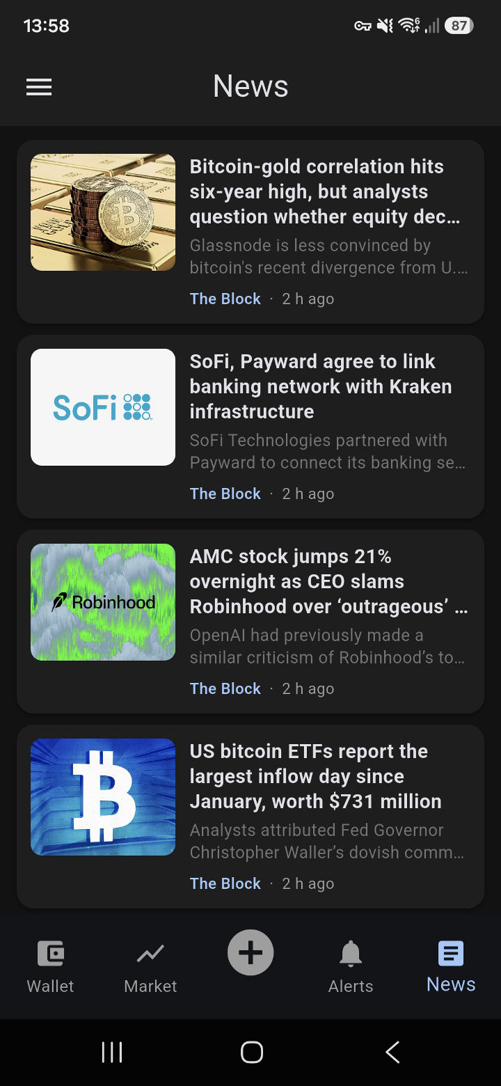 News screen